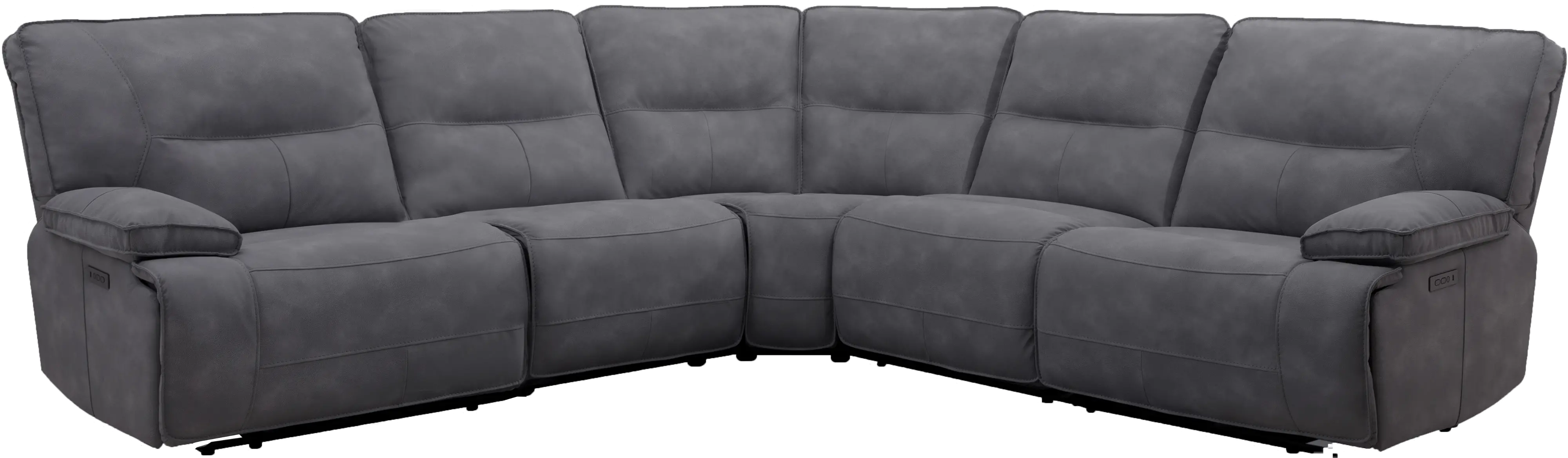 Spartacus Cobalt 5 Piece Power Reclining Sectional