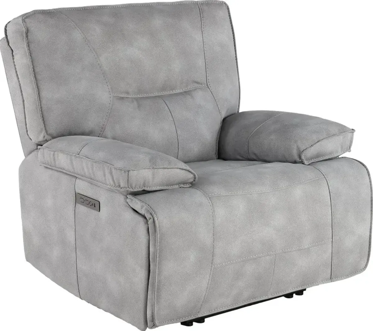 Spartacus Gladiator Sky Gray Power Recliner