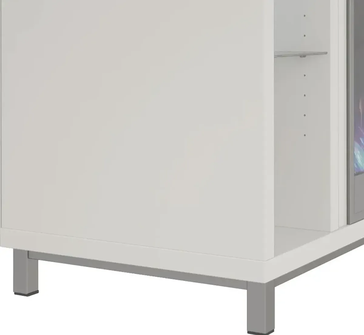 Lumina Modern White Fireplace TV Stand