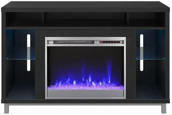 Lumina Black Oak Fireplace TV Stand