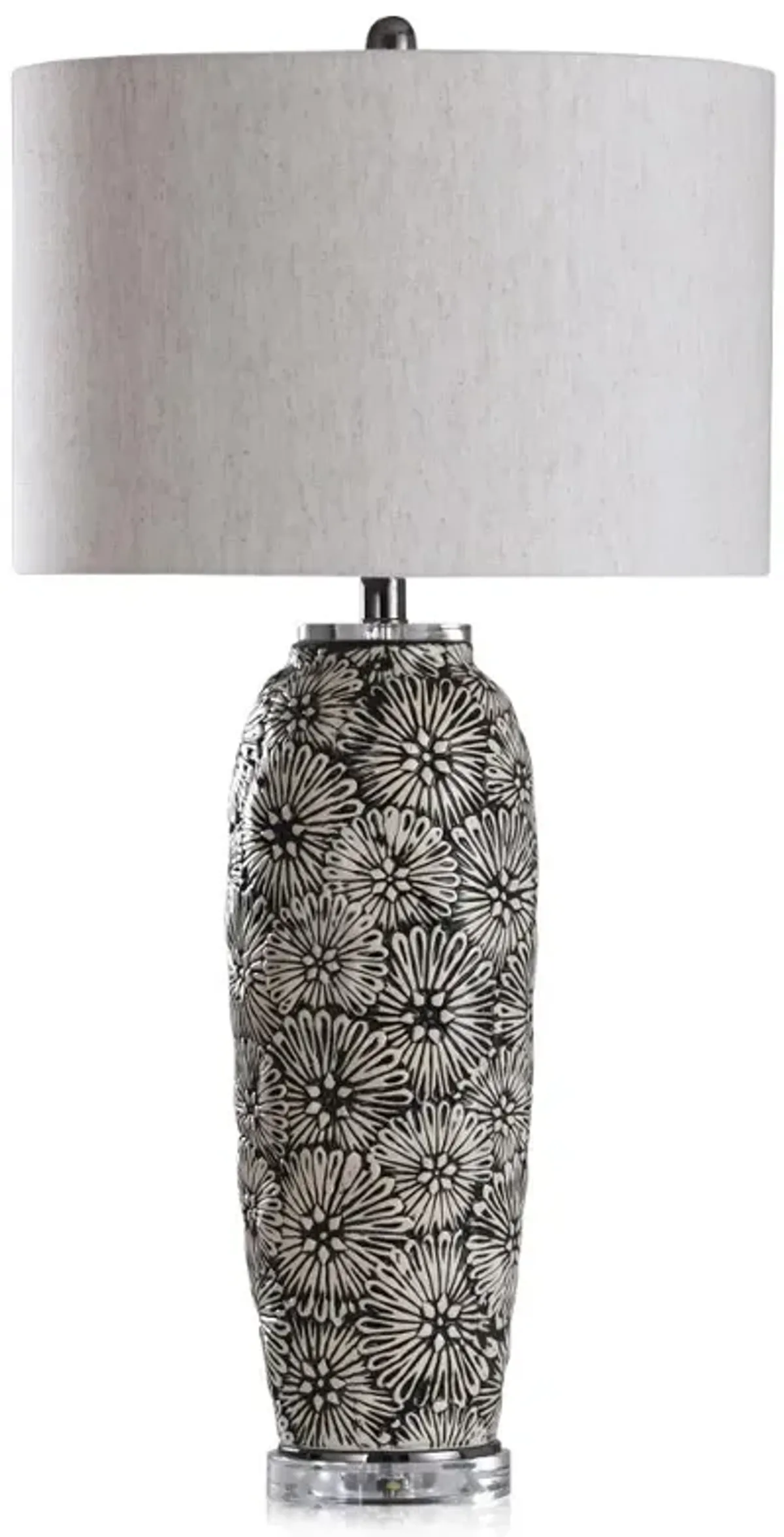 34" Taupe Tithonia Flower Table Lamp