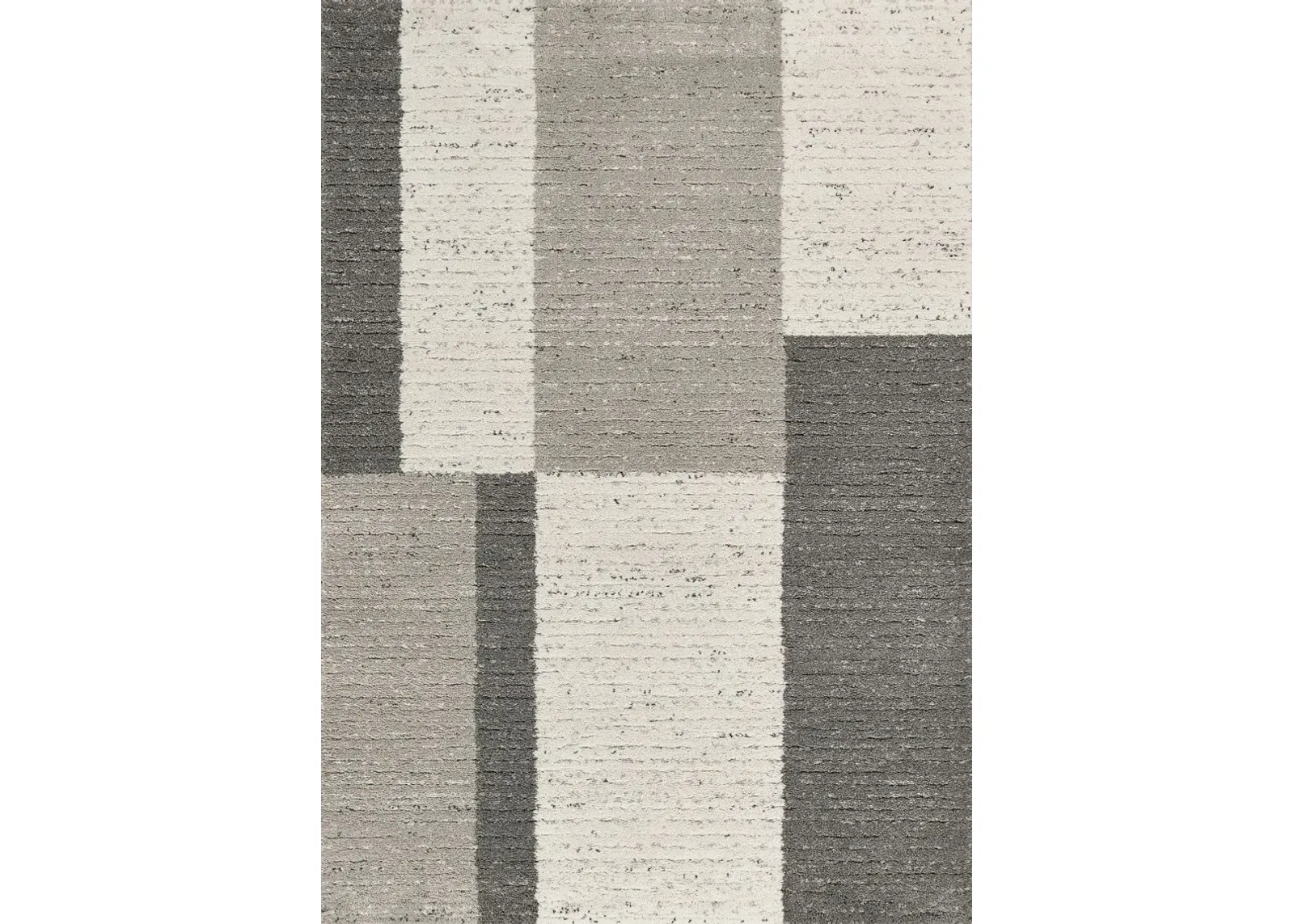 Ravine 8 x 11 Gray Rectangles Area Rug