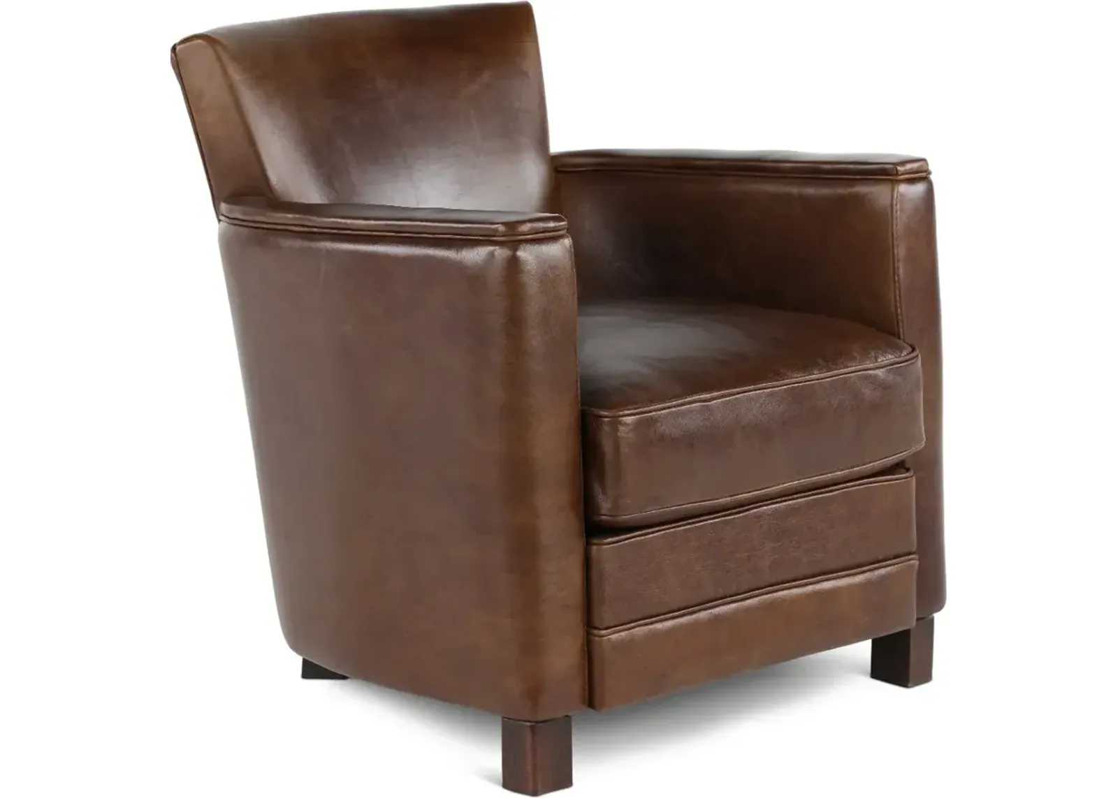 Utah Brown Leather Chair