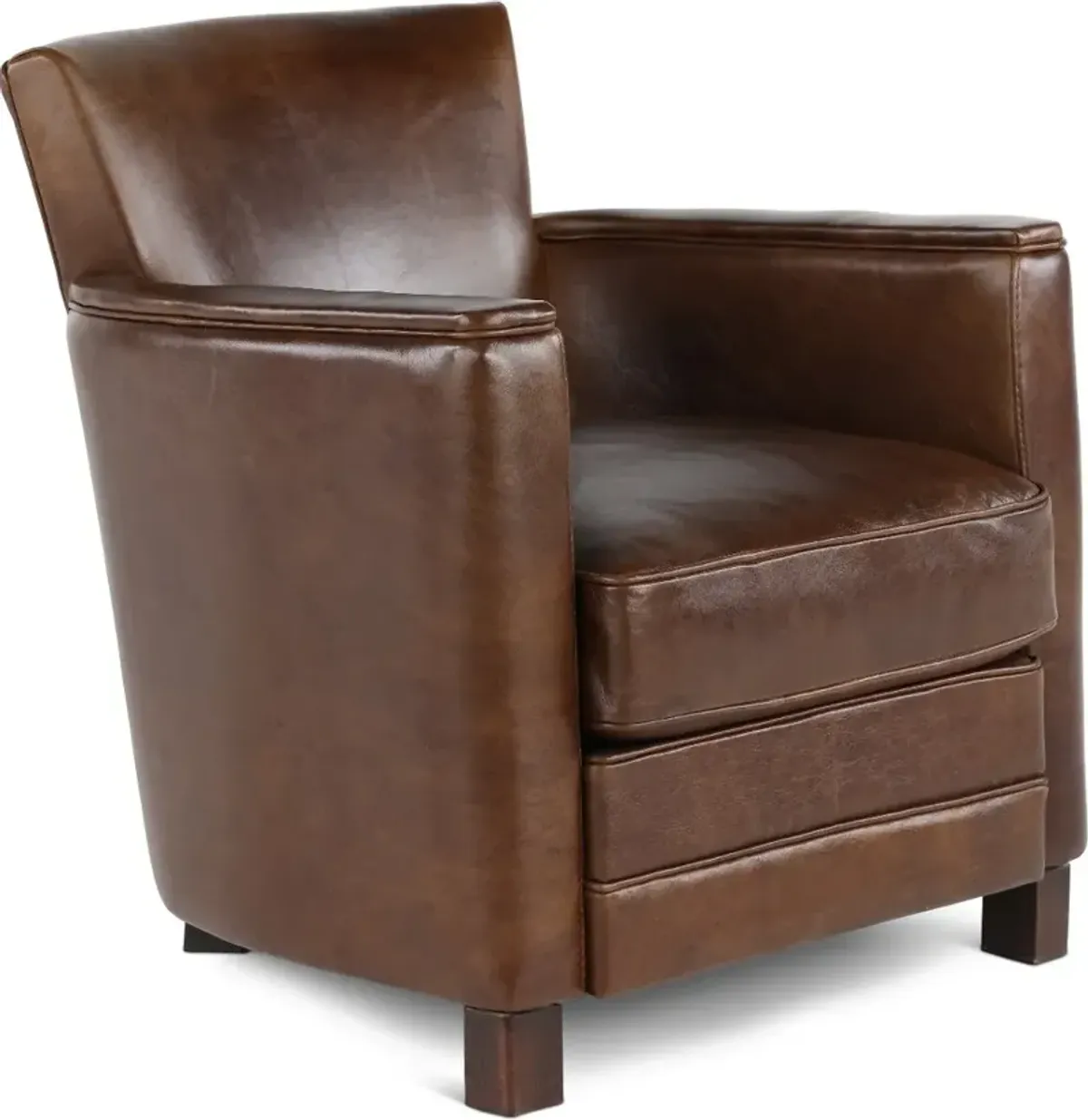 Utah Brown Leather Chair