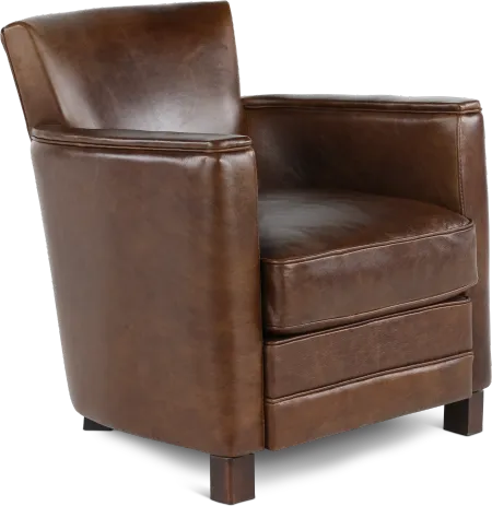 Utah Brown Leather Chair