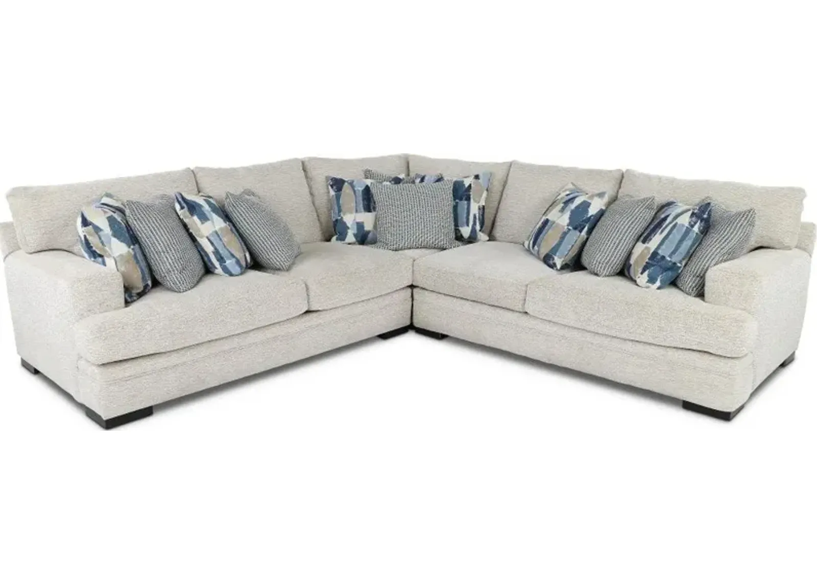 Piccolo White 3 Piece Sectional