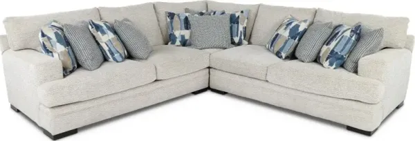 Piccolo White 3 Piece Sectional