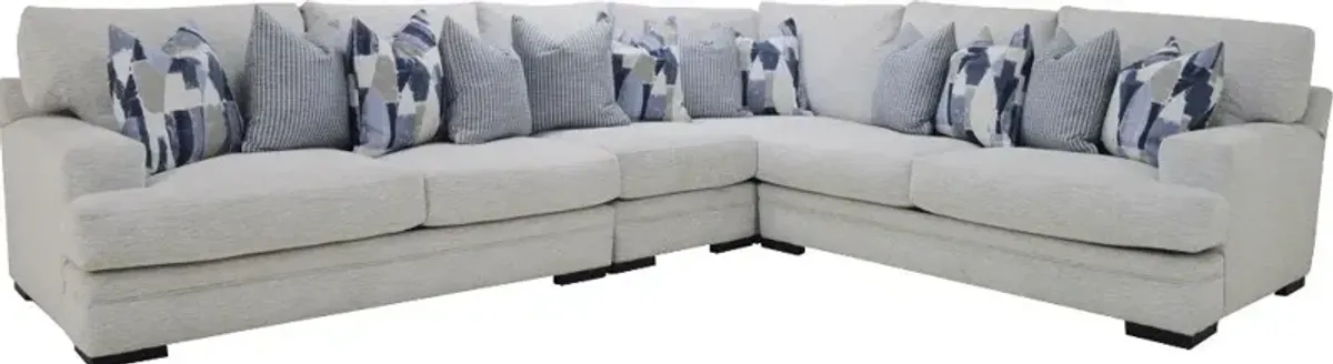 Piccolo White 4 Piece Sectional