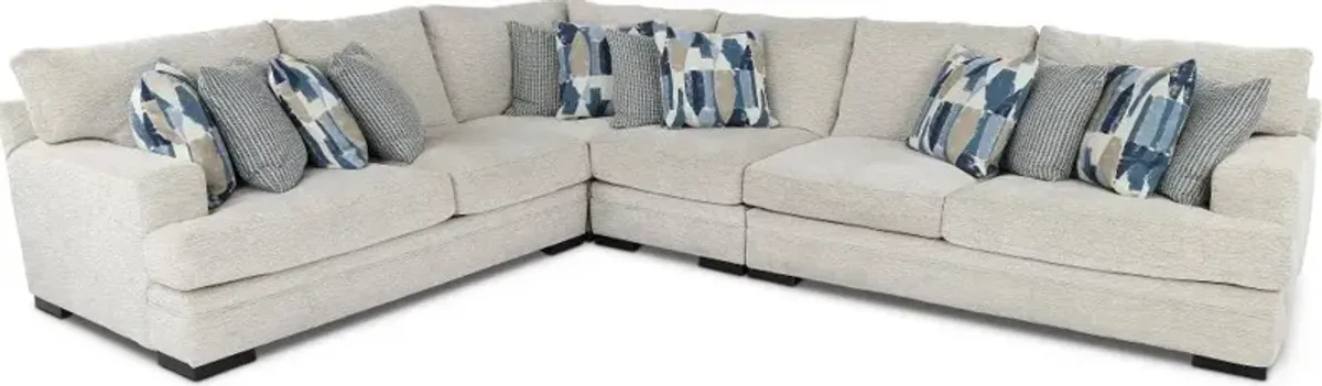 Piccolo White 4 Piece Sectional