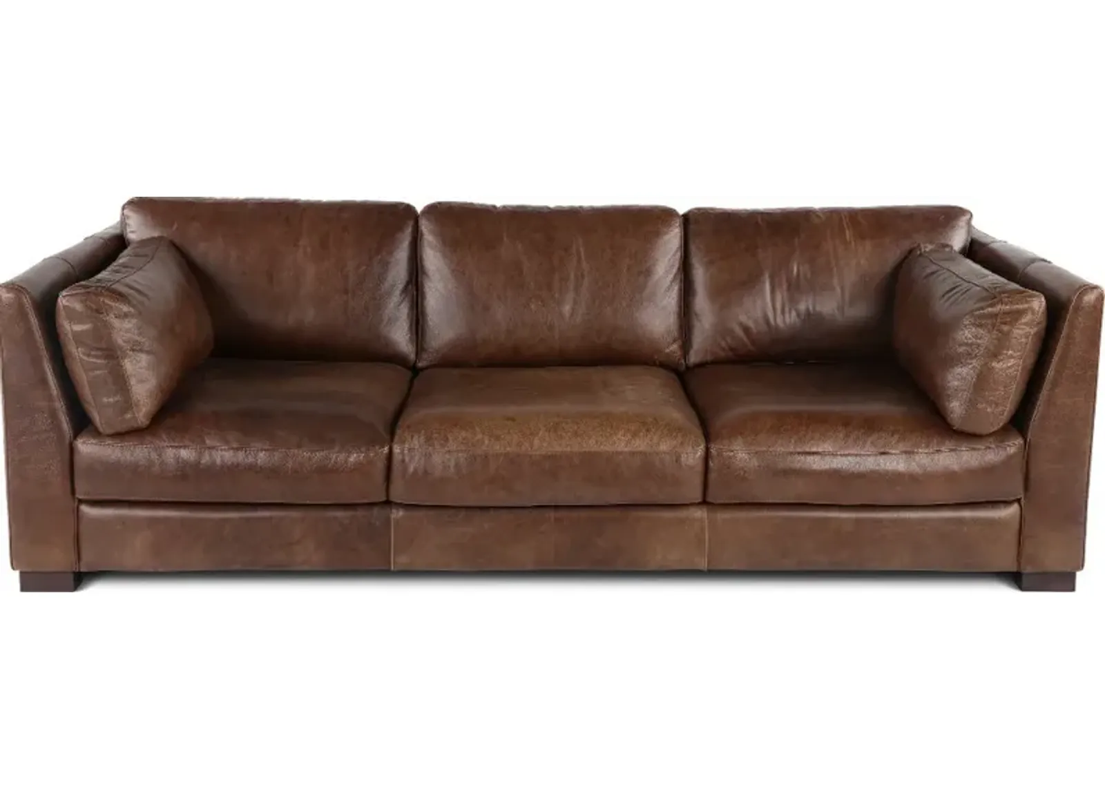 Utah Brown Leather Sofa