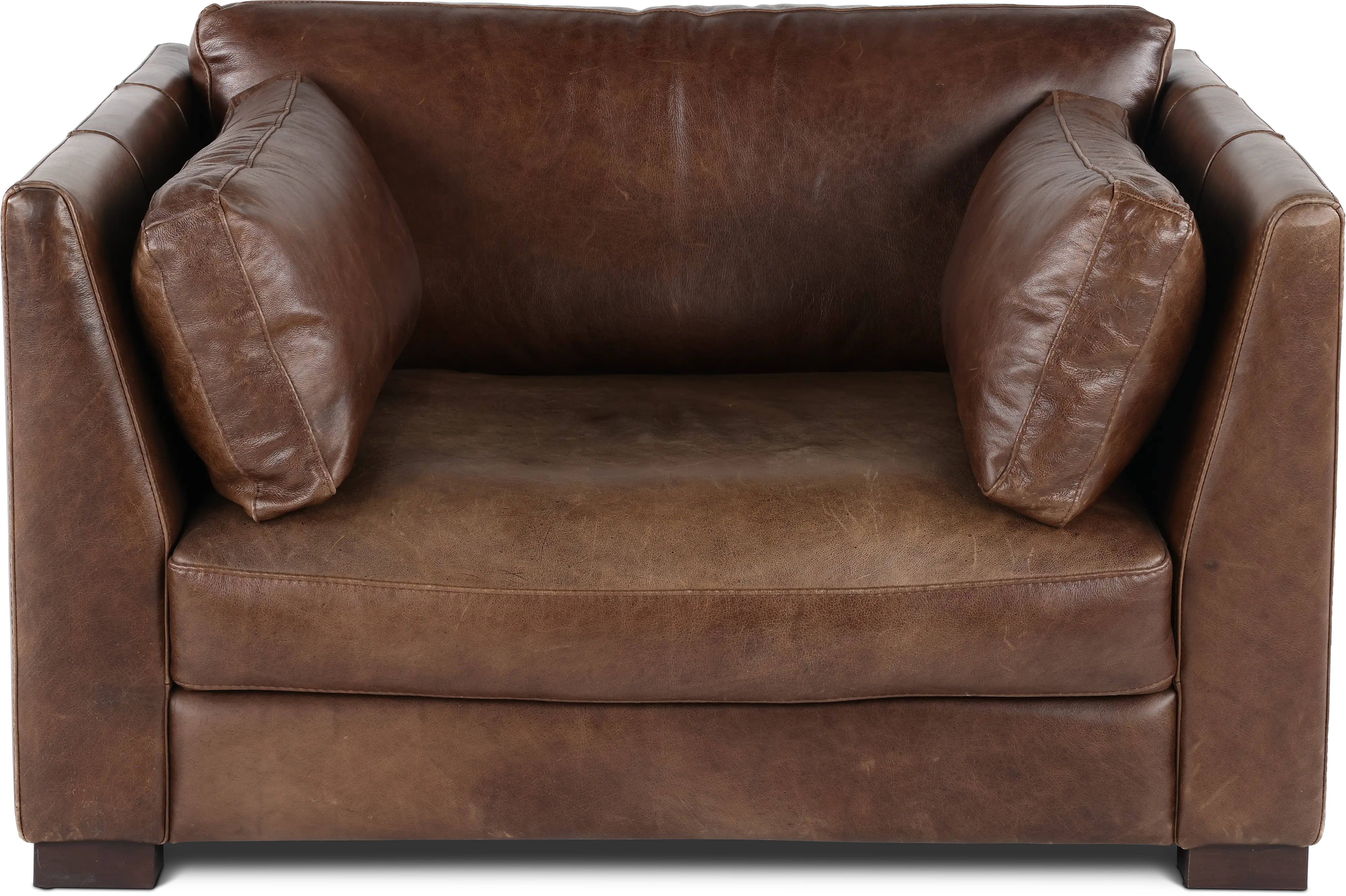 Utah Brown Leather Maxi Chair