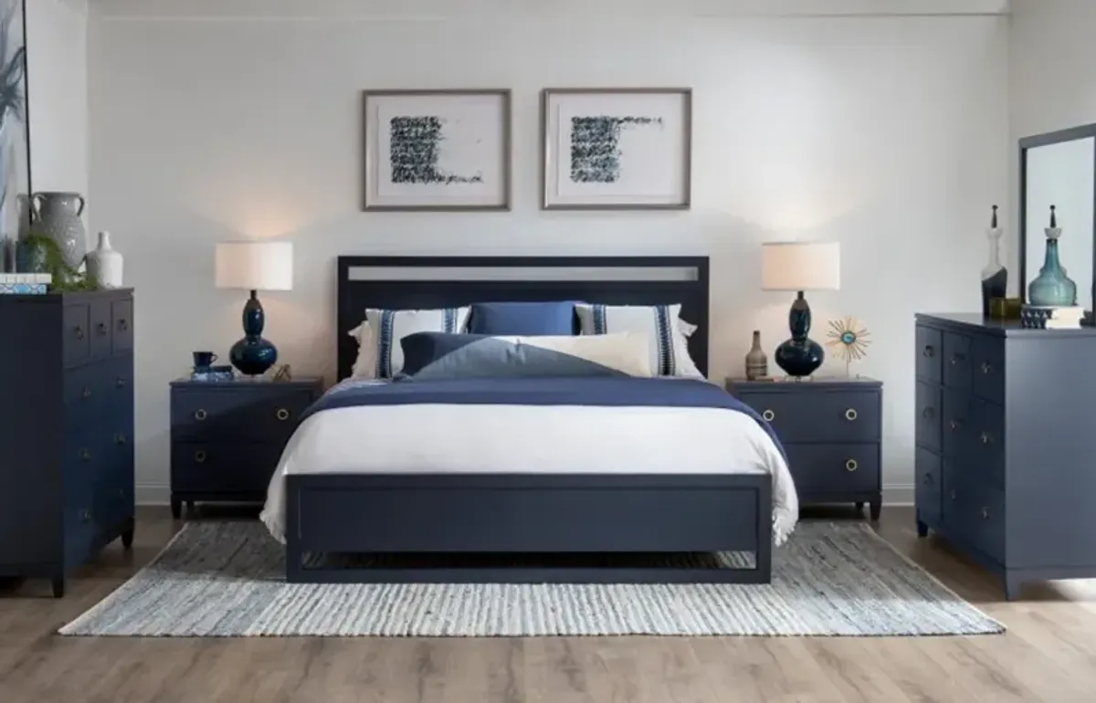 Summerland Blue Queen Bed