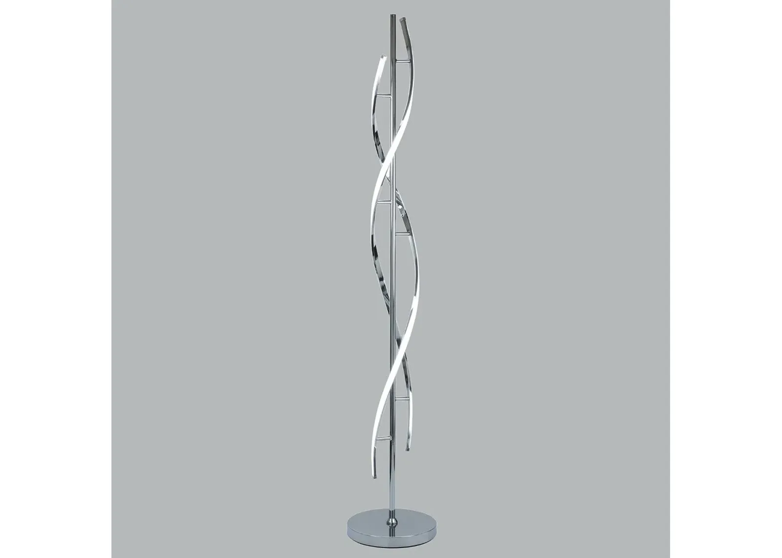 62 Inch Metal Chrome Floor Lamp