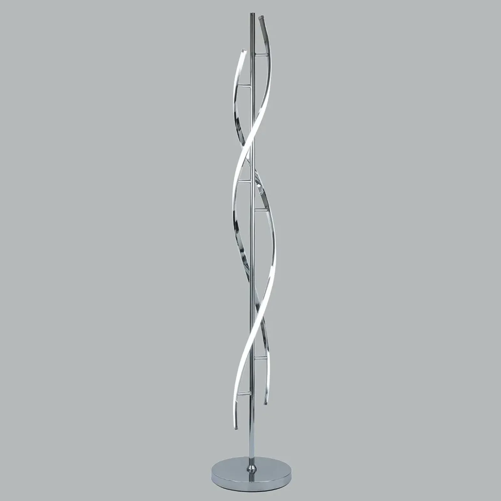 62 Inch Metal Chrome Floor Lamp