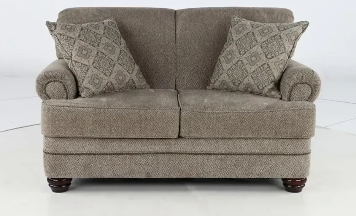 Urban Wheat Brown Loveseat