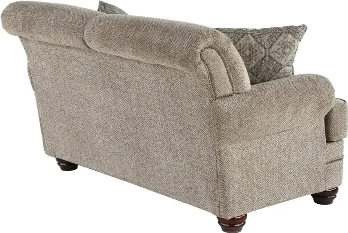 Urban Wheat Brown Loveseat