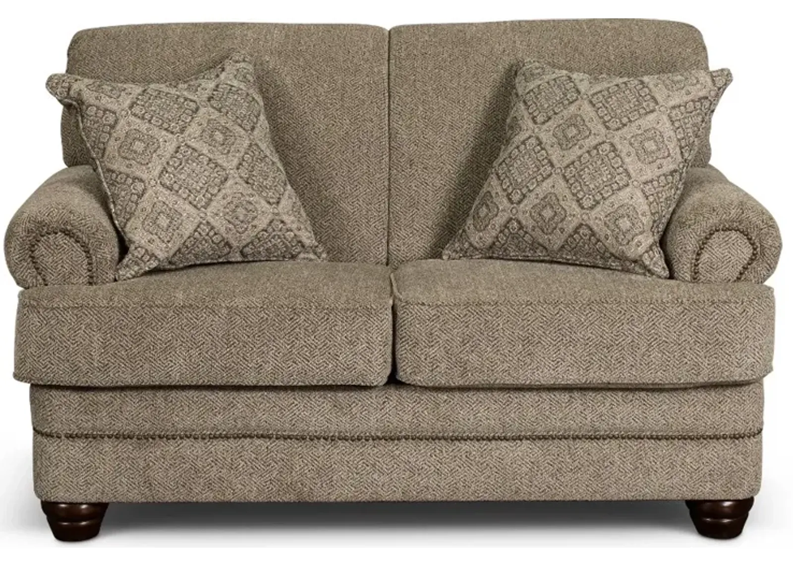 Urban Wheat Brown Loveseat