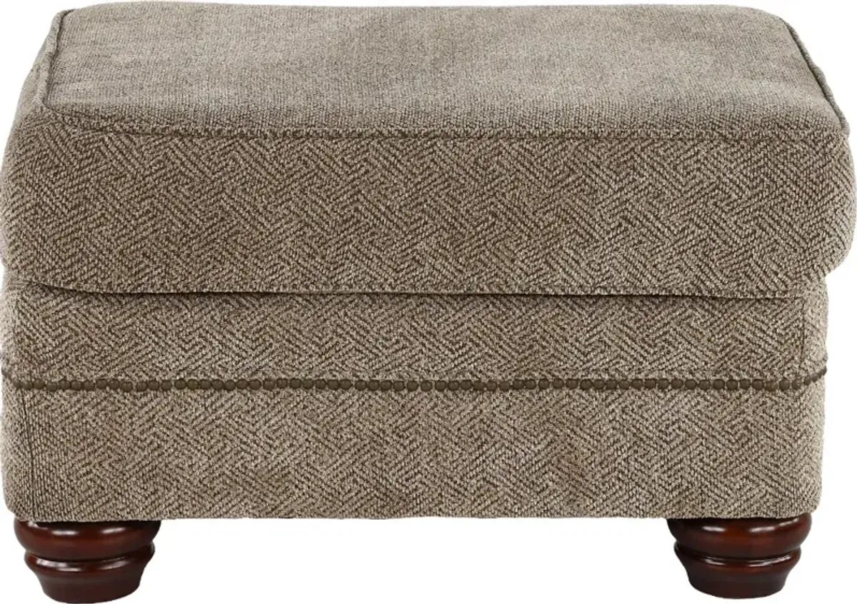 Urban Wheat Brown Ottoman