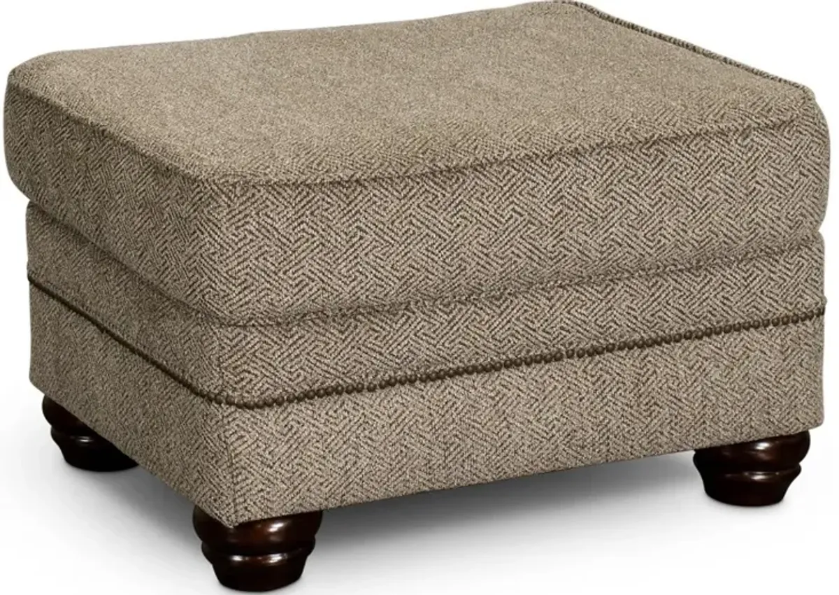 Urban Wheat Brown Ottoman