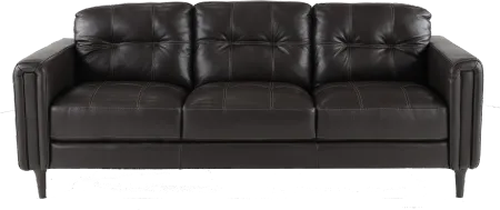 Verona Dark Brown Leather Sofa