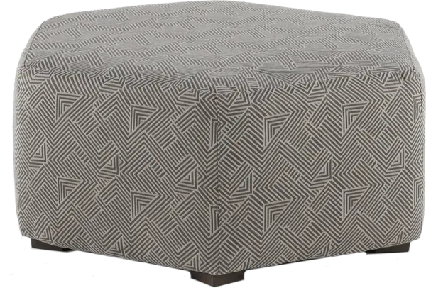 Cobblestone Charcoal Cocktail Ottoman