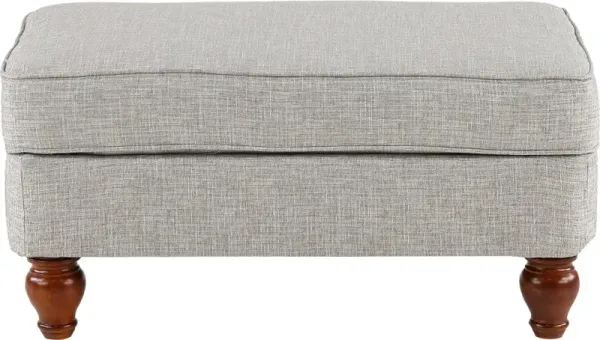 Cobblestone Gray Ottoman