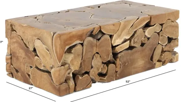 Block Rectangular Coffee Table