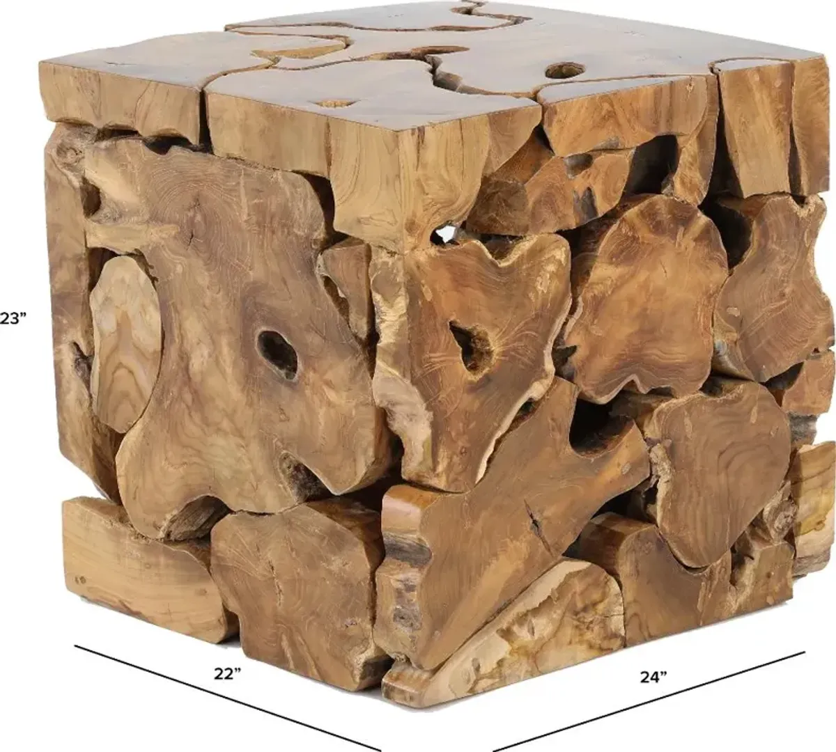 Block Square End Table