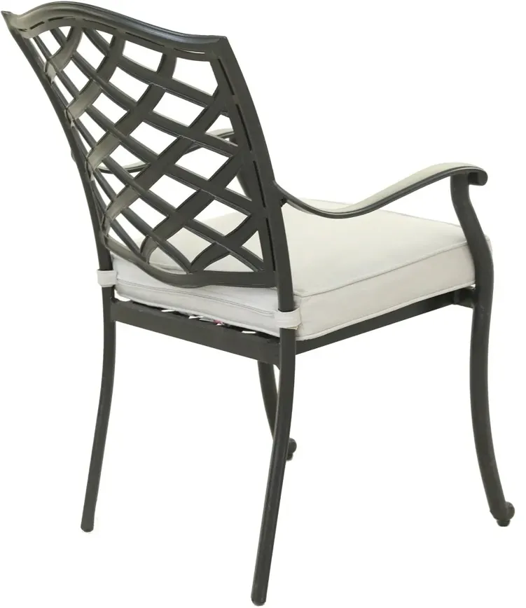 Halston Cream Dining Arm Chair