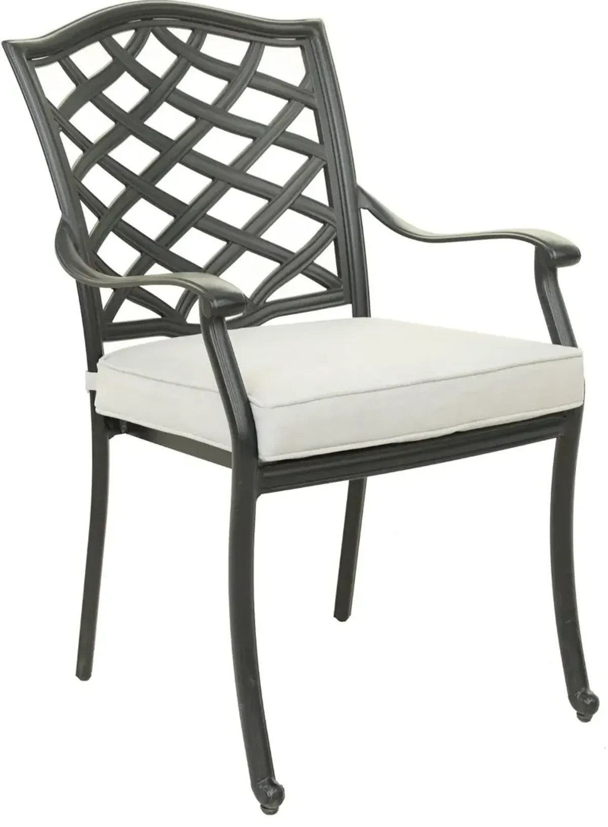 Halston Cream Dining Arm Chair