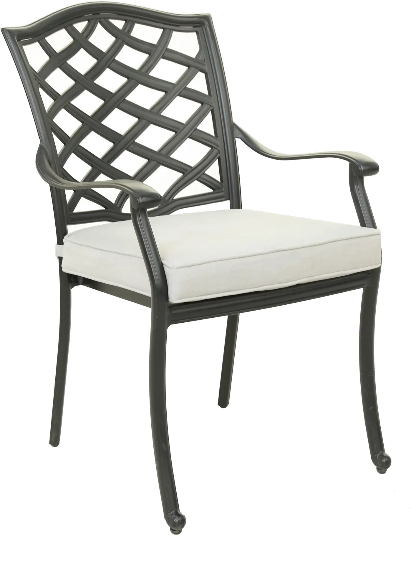 Halston Cream Dining Arm Chair