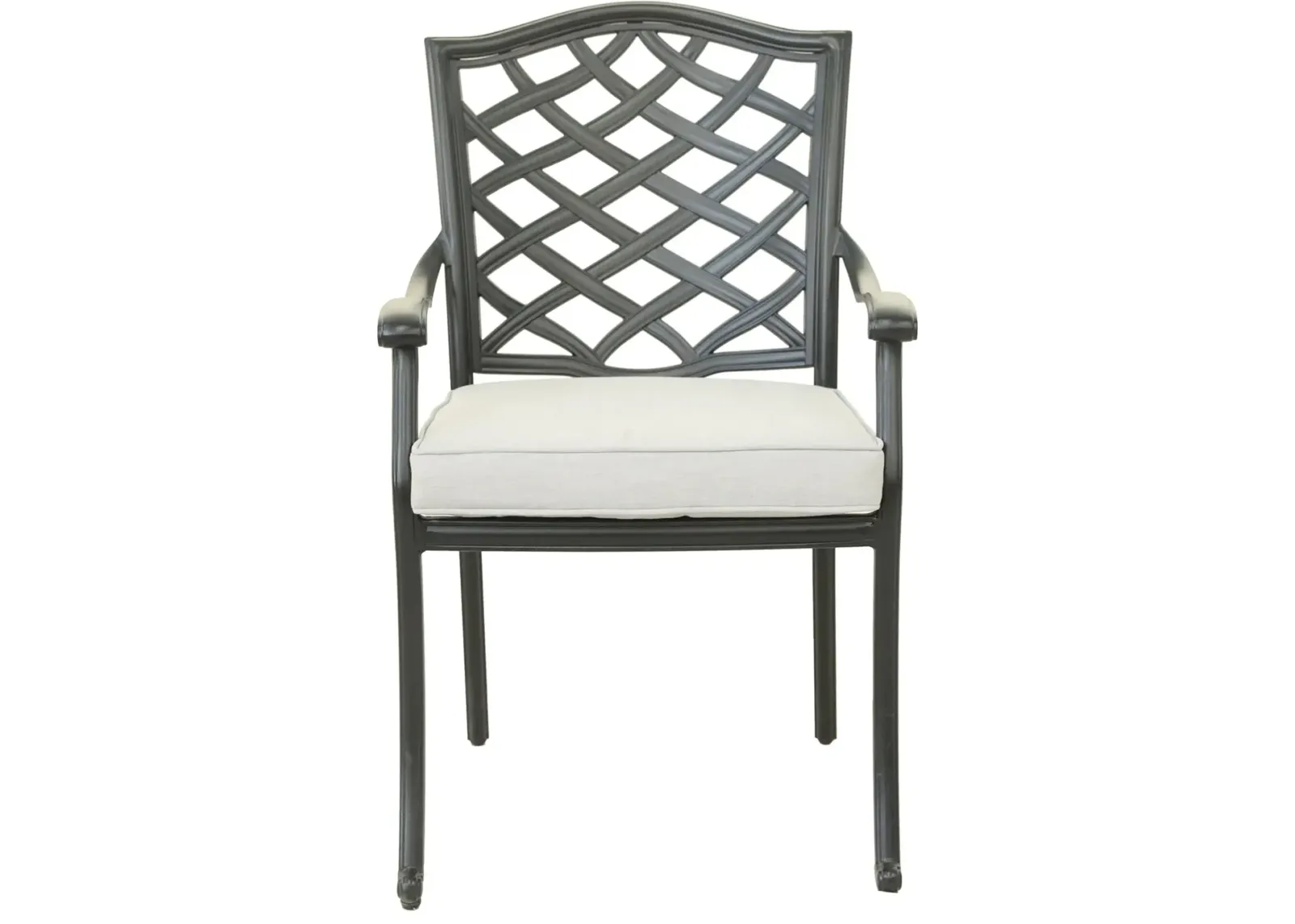 Halston Cream Dining Arm Chair