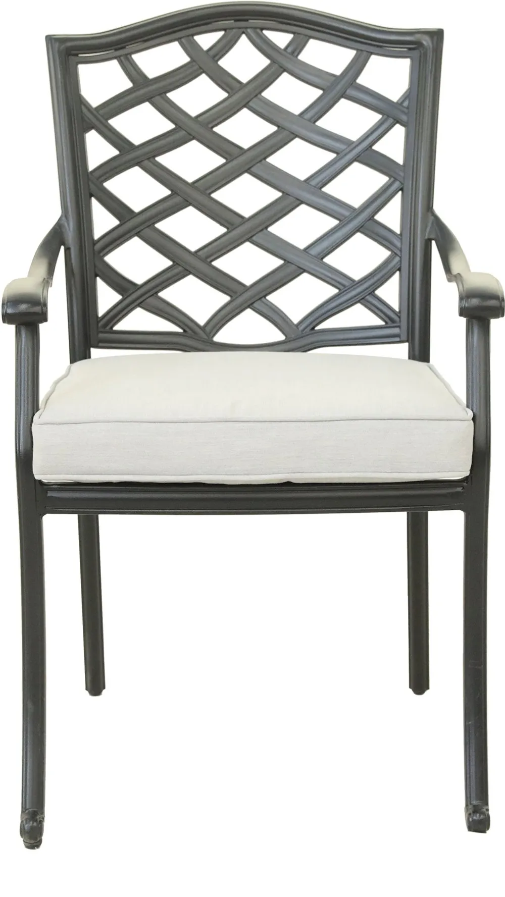 Halston Cream Dining Arm Chair