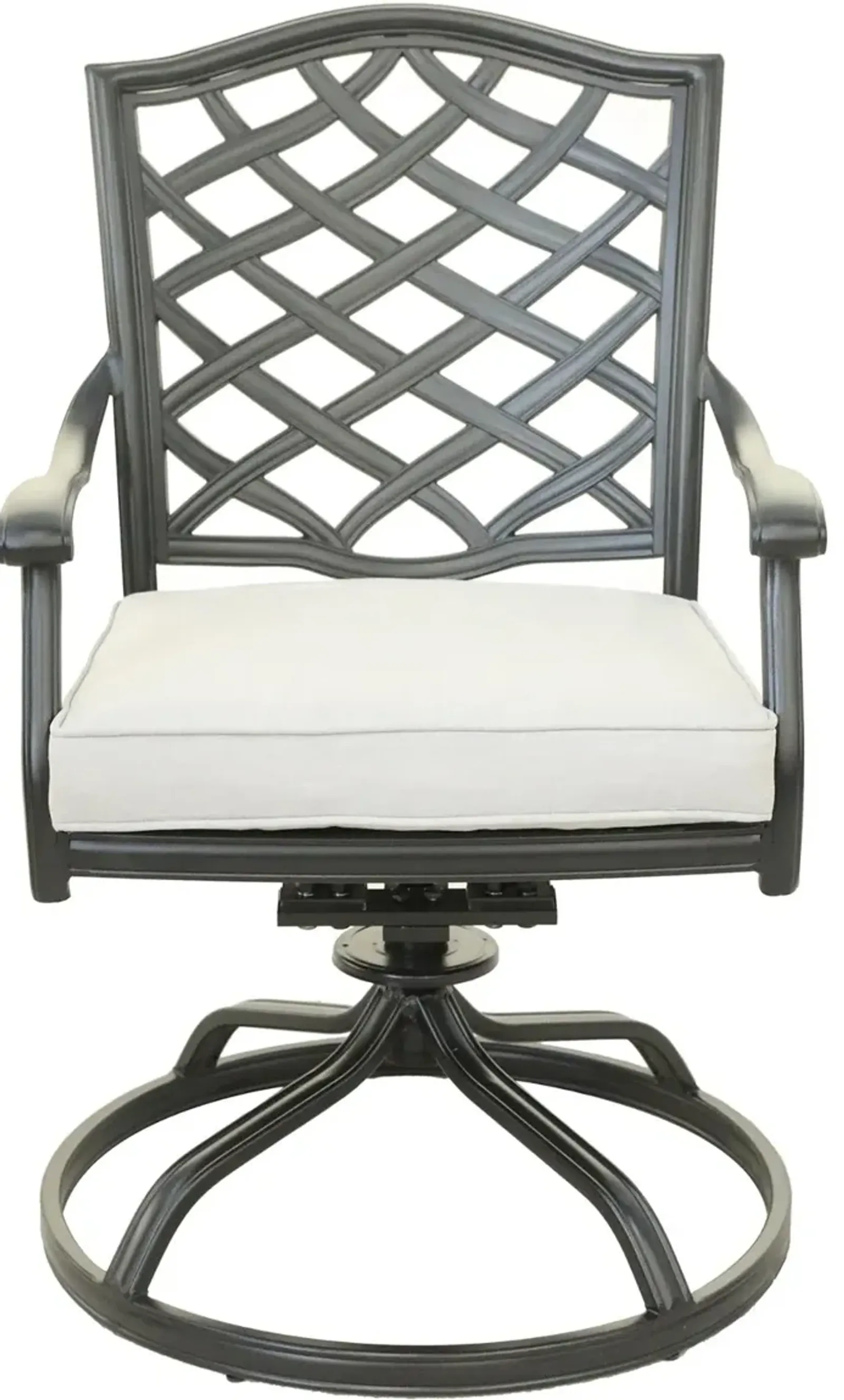 Halston Cream Dining Swivel Chair