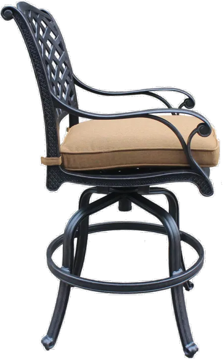Castle Rock Barstool with Brown Cushion