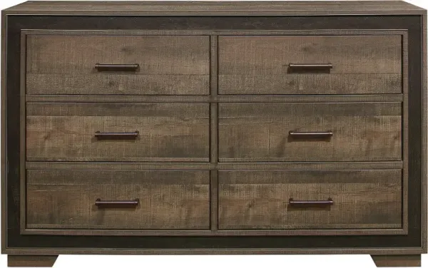 Ellendale Rustic Brown Dresser