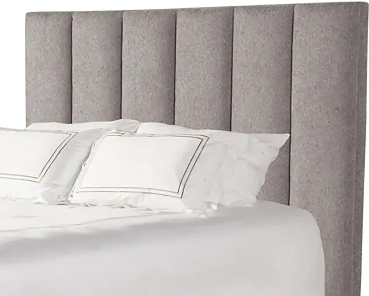 Avery Gray Queen Upholstered Bed