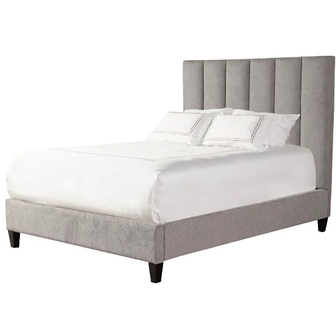 Avery Gray Queen Upholstered Bed