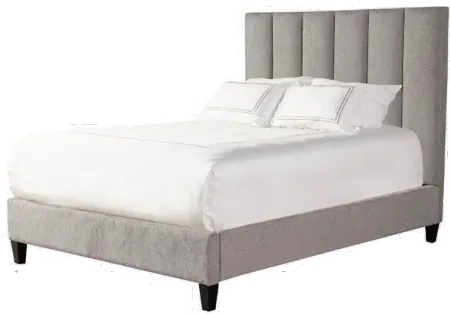 Avery Gray Queen Upholstered Bed
