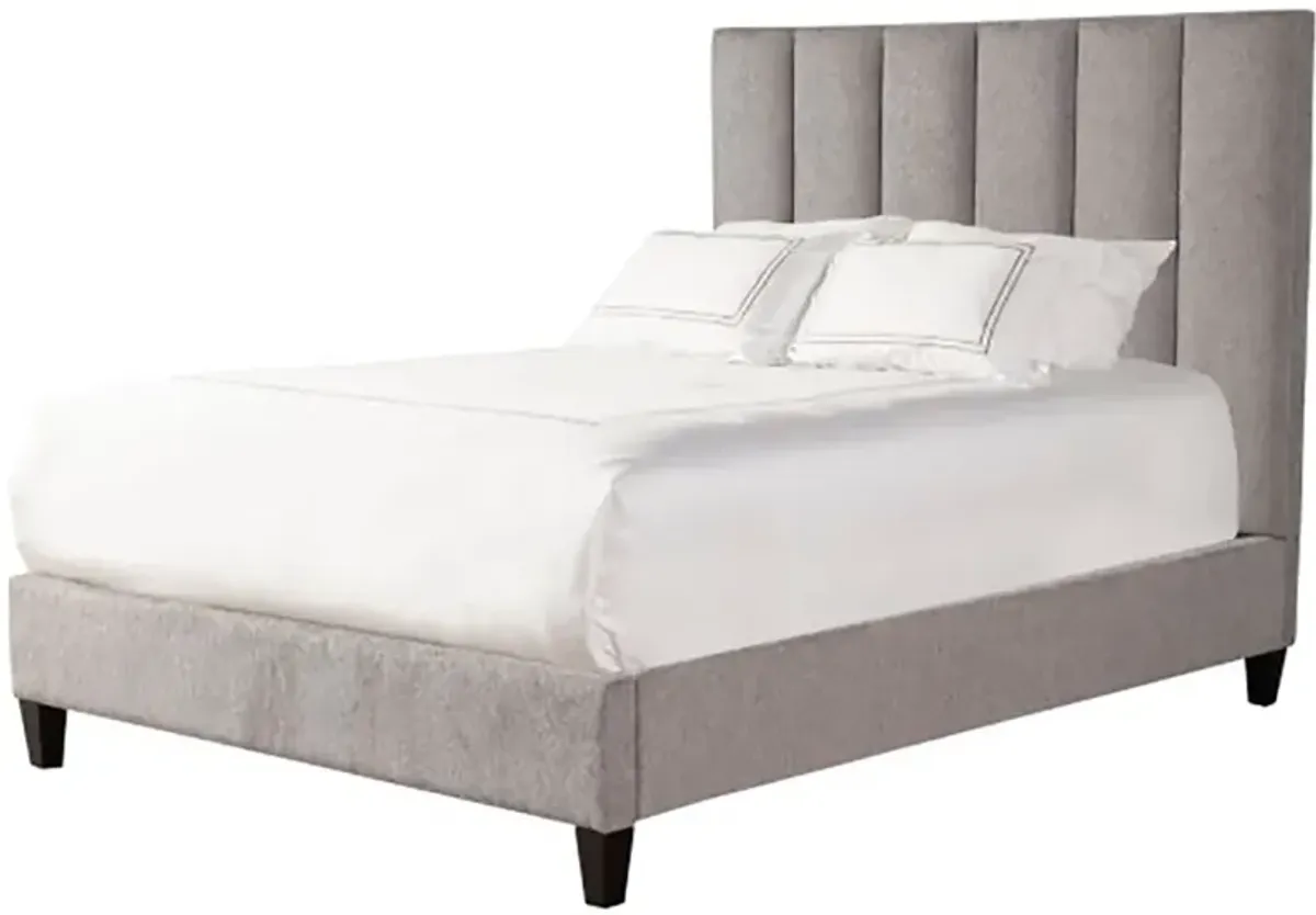 Avery Gray Queen Upholstered Bed