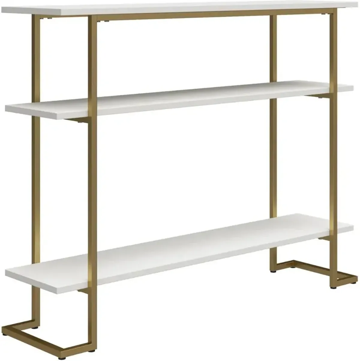 Serenity White & Gold Sofa Table