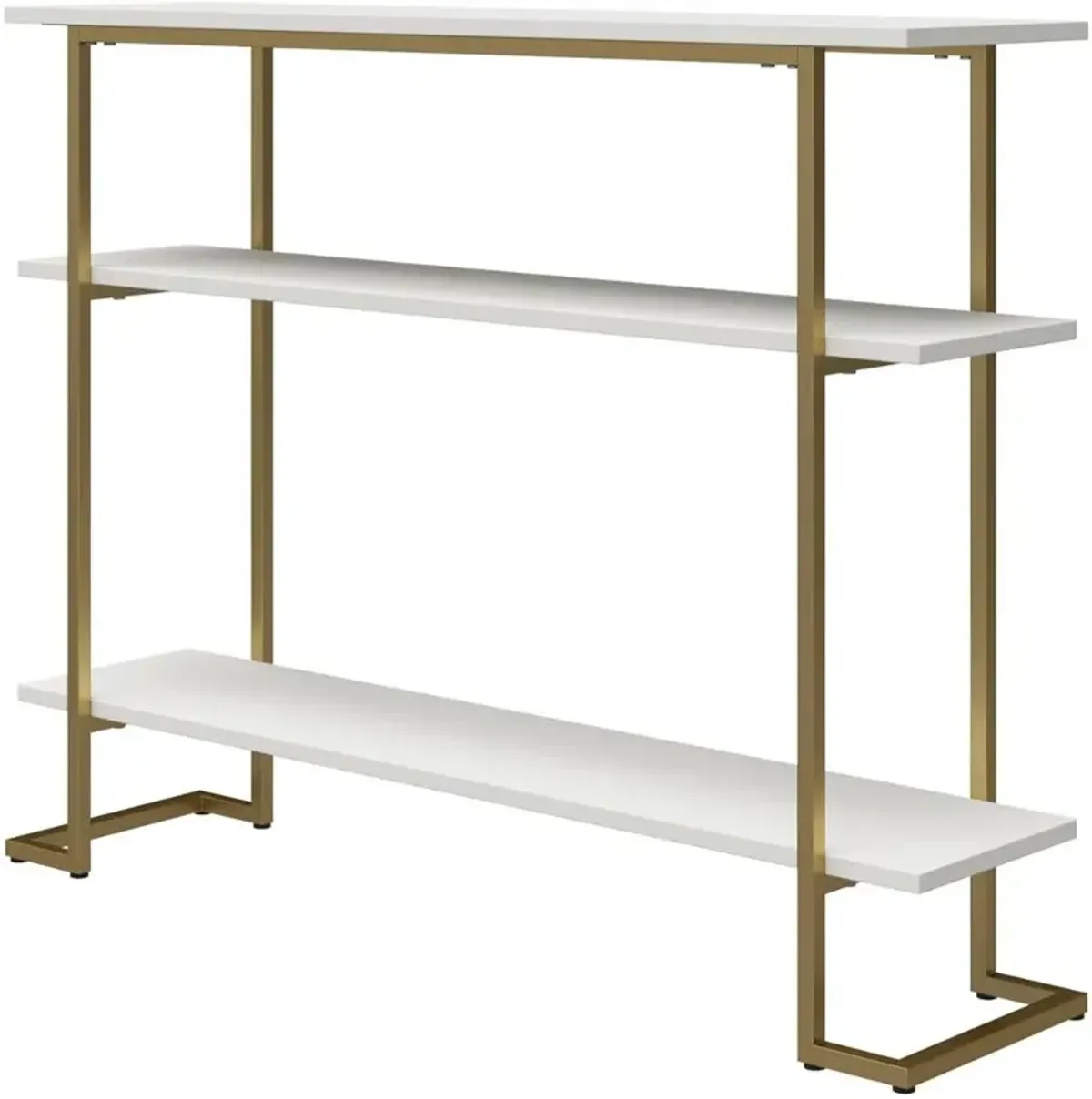 Serenity White & Gold Sofa Table