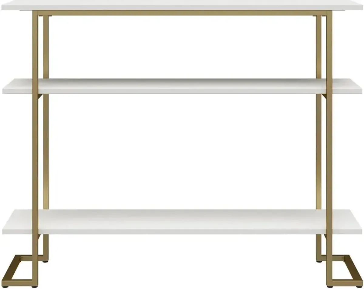 Serenity White & Gold Sofa Table