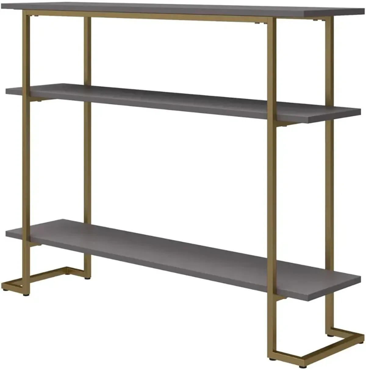 Serenity Gray & Gold Sofa Table