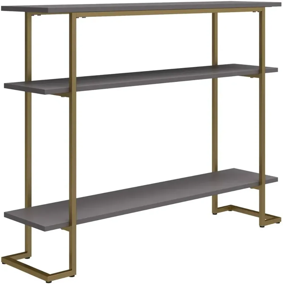 Serenity Gray & Gold Sofa Table