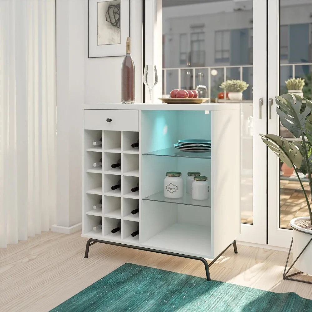 Melbourne White Bar Cabinet