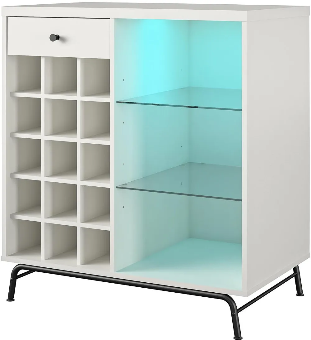 Melbourne White Bar Cabinet