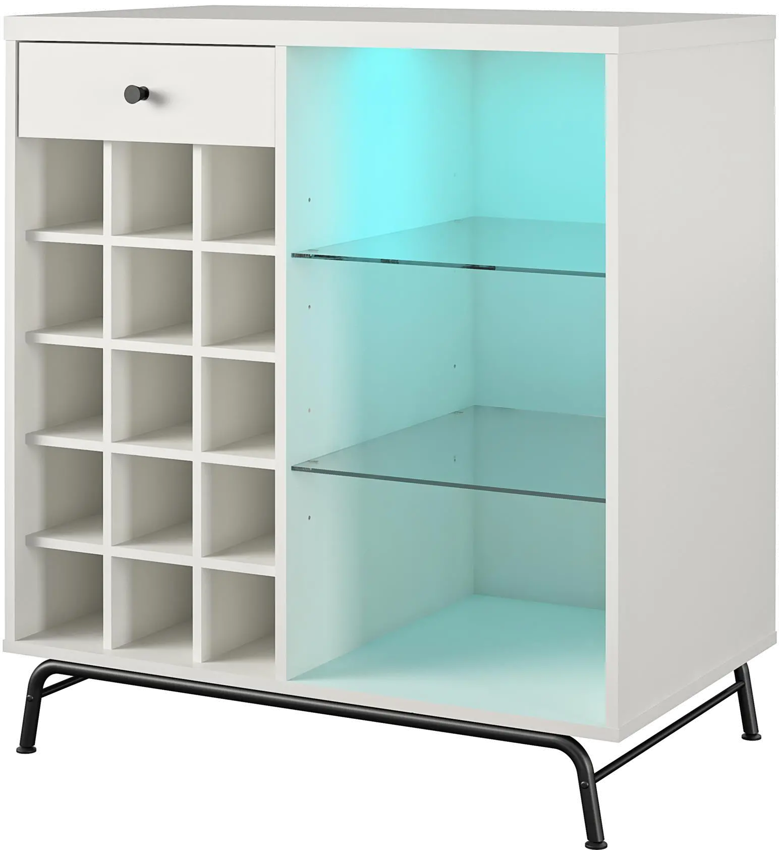 Melbourne White Bar Cabinet