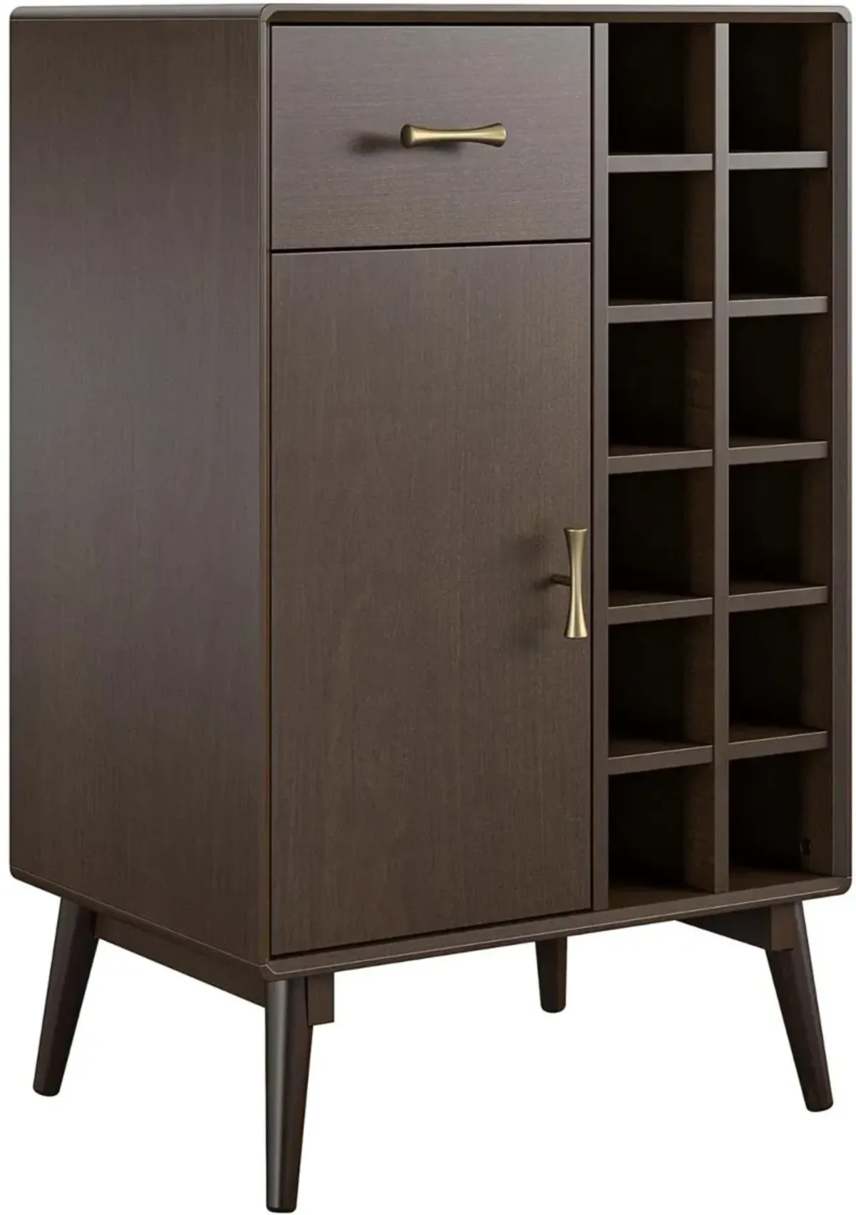 Brittany Walnut Bar Cabinet