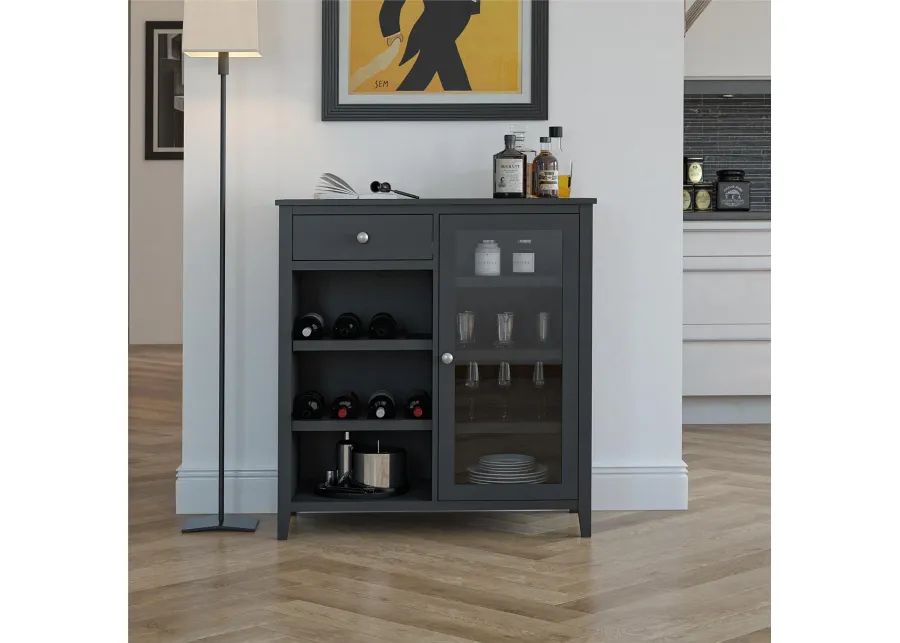 Tuxedo Black Bar Cabinet